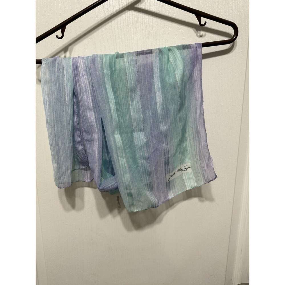 Yvette Montayse Paris Scarf Vintage -shear - Picture 3 of 5
